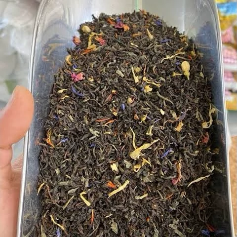 چای مراکشی لوکس اصل اکبر با میوه های استوایی - فله 100 گرم